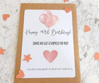 personalised 40th Birthday Surprise Scratch Card: Rose Gold Reveal