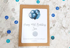 personalised 40th Birthday Surprise Scratch Card: Blue Balloon Reveal