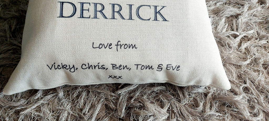 Personalised 90th Birthday Cushion for Dad, 90th Birthday cushion, 90th birthday gift for Grandad