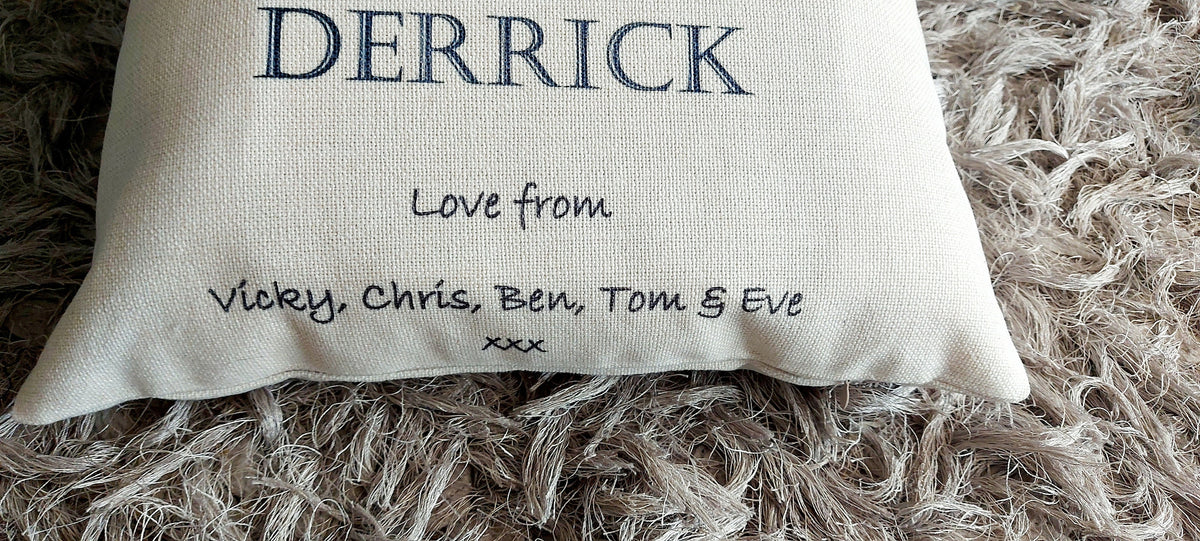 Personalised 90th Birthday Cushion for Dad, 90th Birthday cushion, 90th birthday gift for Grandad