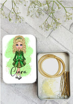 Irish Dance Hair Bun Kit: Personalizable Tin, Feis Accessory