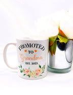 Promoted to Grandma & Grandad Mug Set: 2025 Pregnancy Announcement Gift