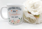 Promoted to Grandma & Grandad Mug Set: 2025 Pregnancy Announcement Gift