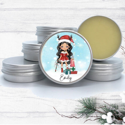 Personalised Christmas lipbalm available Sept 25