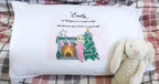 personalised Christmas Eve Pillowcase: Girl's Character Doll Pillow
