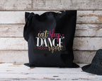 Personalised Eat Sleep Dance Repeat Cotton Tote Bag