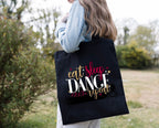 Personalised Eat Sleep Dance Repeat Tote Bag, Dance Gift, Dancer Bag