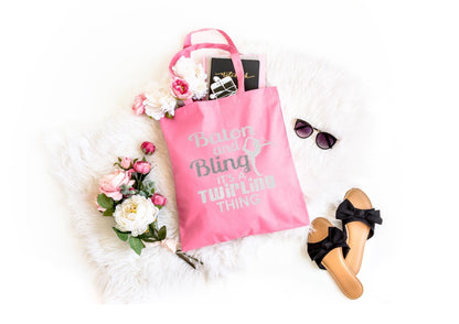 personalised Baton Twirler Tote Bag: Majorette Gift