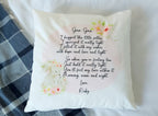 Personalised hug cushion "We hugged this little pillow; Mum, Mummy, Nan, Nanna, Gran, Mother's Day gift,