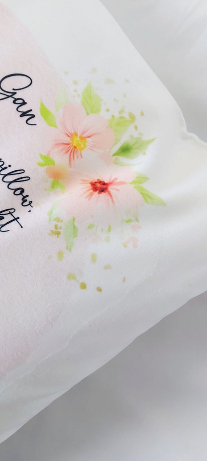 Personalised hug cushion "We hugged this little pillow; Mum, Mummy, Nan, Nanna, Gran, Mother's Day gift,