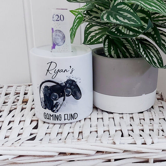Personalised X Box inspired gaming money box