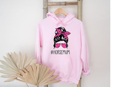 personalised Horse Mum Hoodie: Fleece Lined Equestrian Gift