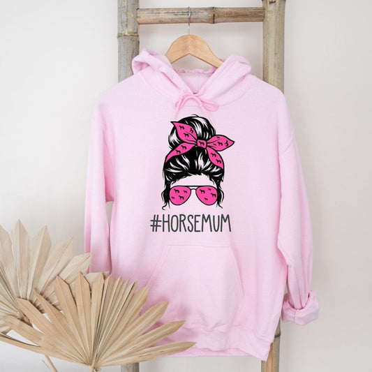 Personalised horse Mum hoodie, gift for horse lover, horseriding hoodie