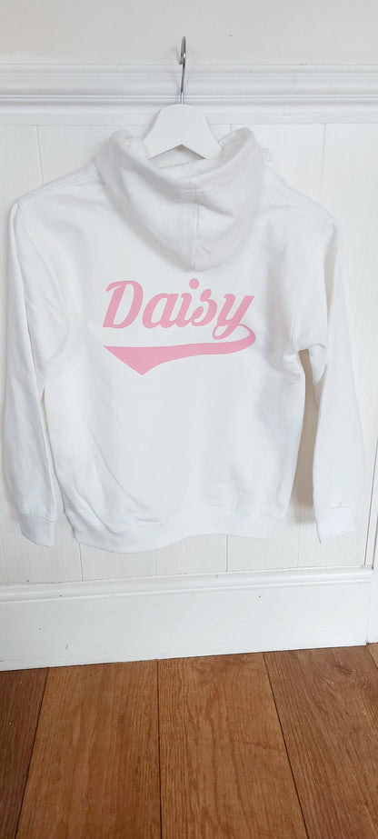 personalised Horse Riding Hoodie: Glittery Equestrian Gift