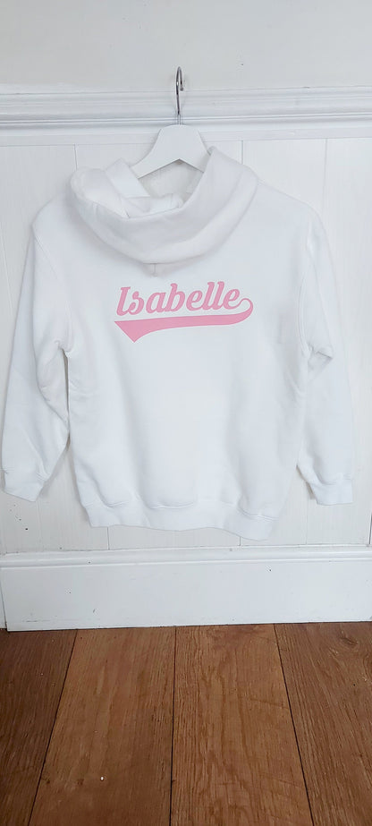 personalised Horse Riding Hoodie: Glittery Equestrian Gift