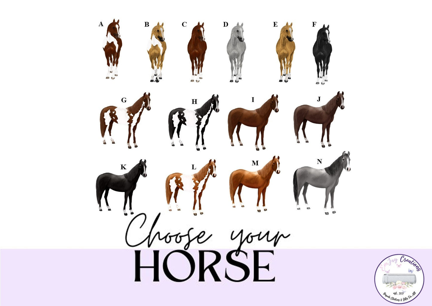 Personalised horse riding notebook