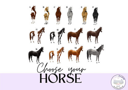 personalised Horse Rider Notebook: Equestrian Gift