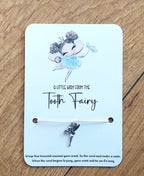 personalised Tooth Fairy Wish Bracelet: Tibetan Silver Fairy Charm