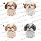 Personalised Shih Tzu Treat Tin: Watercolor Dog Gift