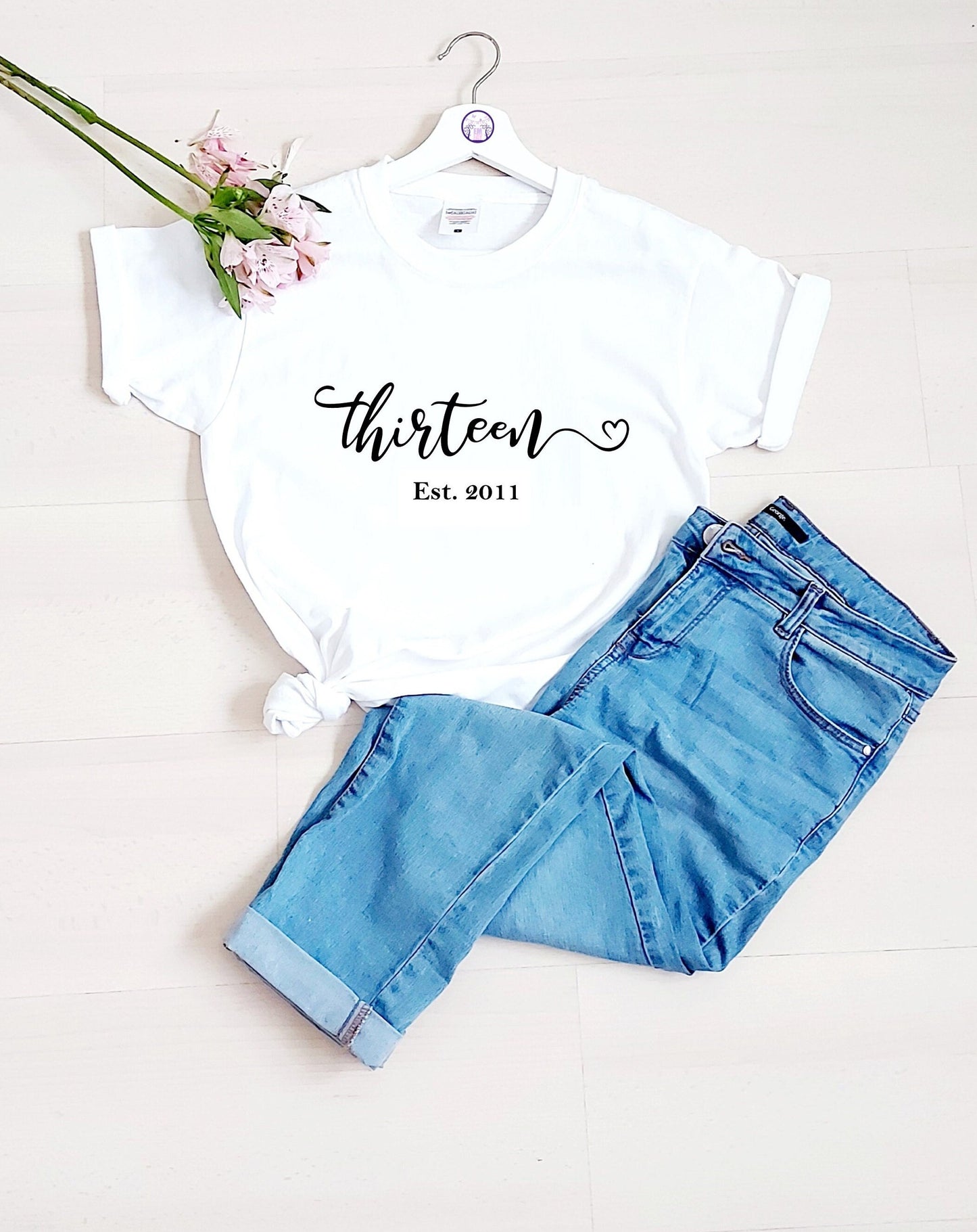 Thirteen Est 2012 13th birthday t-shirt