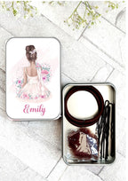 personalised Ballerina Hair Bun Kit: Dance Hair Accessories Tin