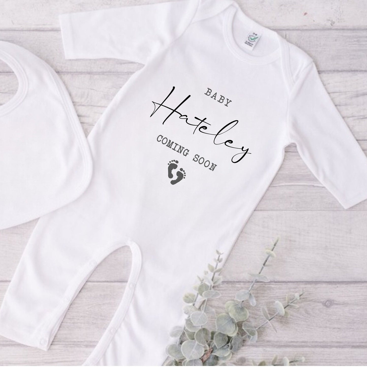 Personalised Pregnancy announcement baby vest