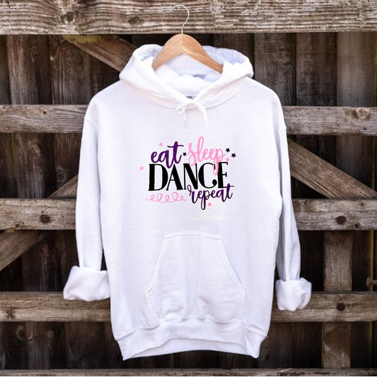 Personalised Eat Sleep Dance Repeat hoodie