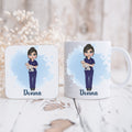 personalised Midwife Mug & Coaster Set: Bespoke Nurse Gift