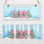 Personalised gonk Christmas mug, Personalised Christmas gonk mug, pink Christmas gnome, personalised Christmas mug