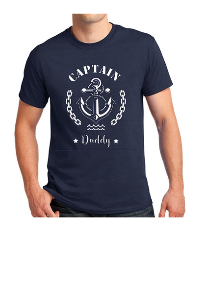 Captain T-Shirt: Nautical Family Matching Sailor Gift, personalised sailing t-shirt