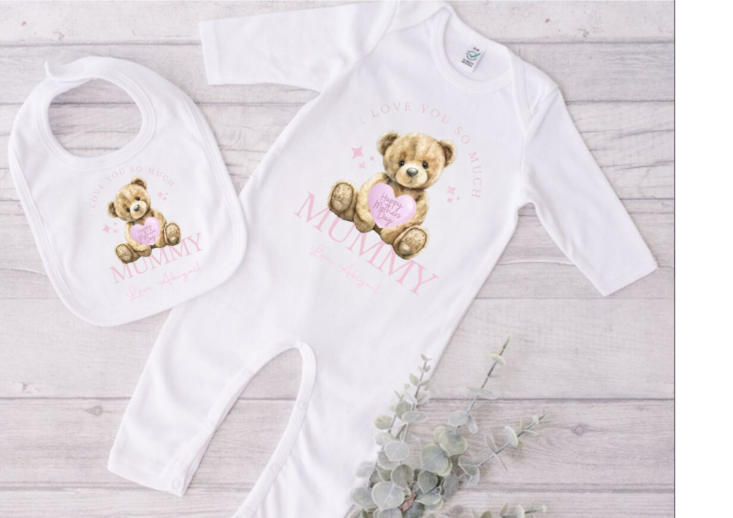 Personalised Happy Mother's Day baby vest