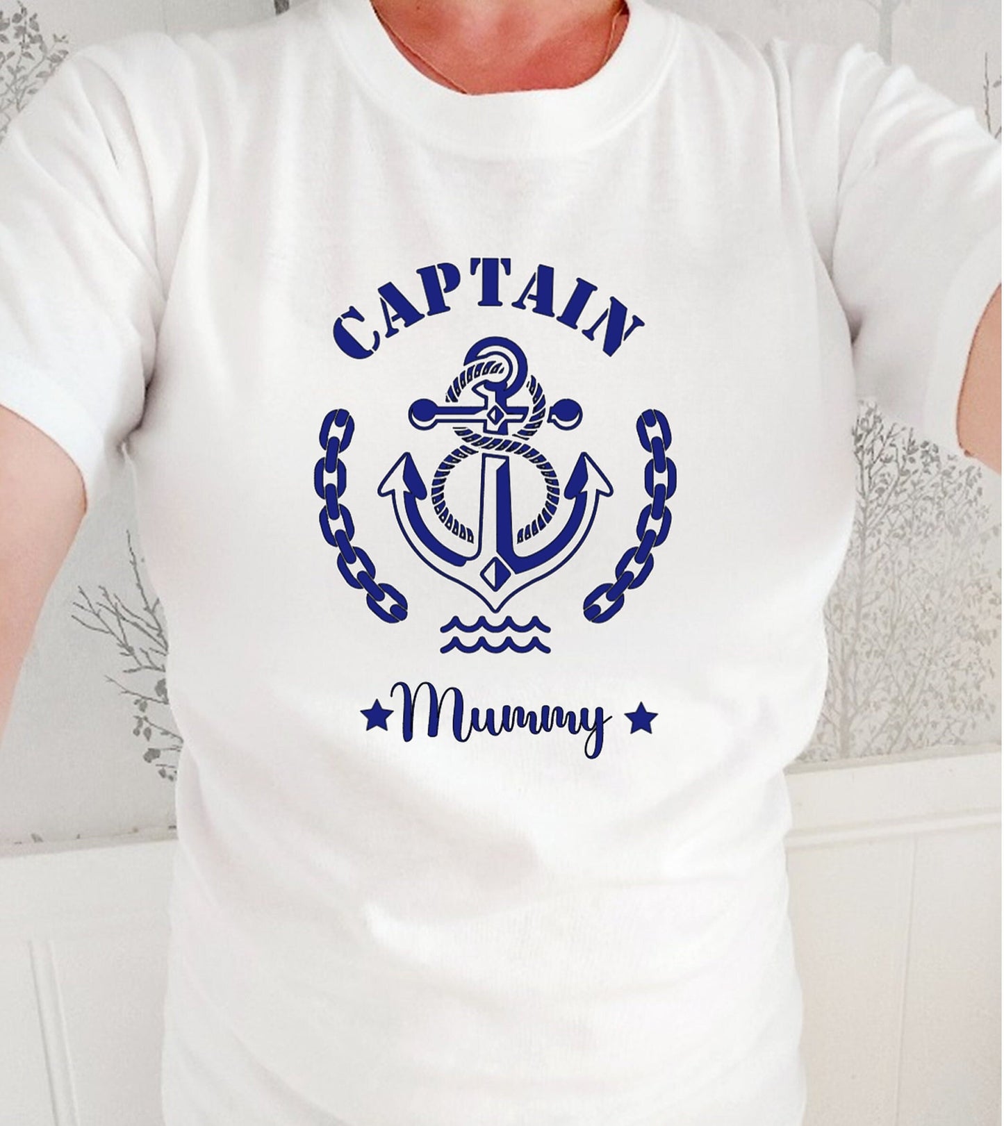 Personalised sailor nautical Themed family t-shirts