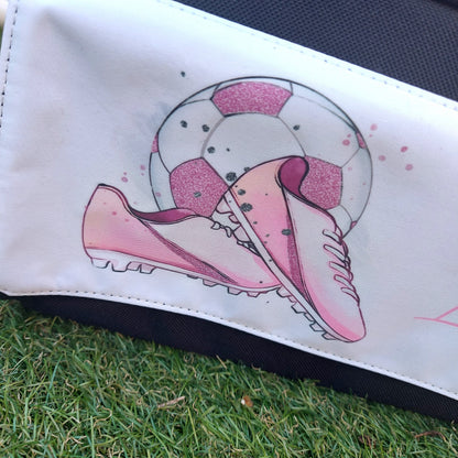 Personalised Pink Football Boot Bag: football gifts for girls, personalised boot bag