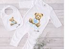 Personalised Father's Day Baby Onesie: Teddy Bear Gift