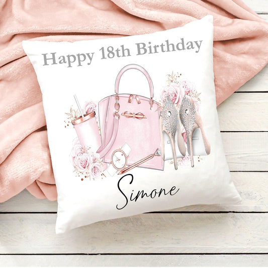 Personalised 18th Birthday cushion