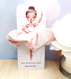 Personalised Ballerina Scrunchie, Dance Party Favour, Ballet Gift