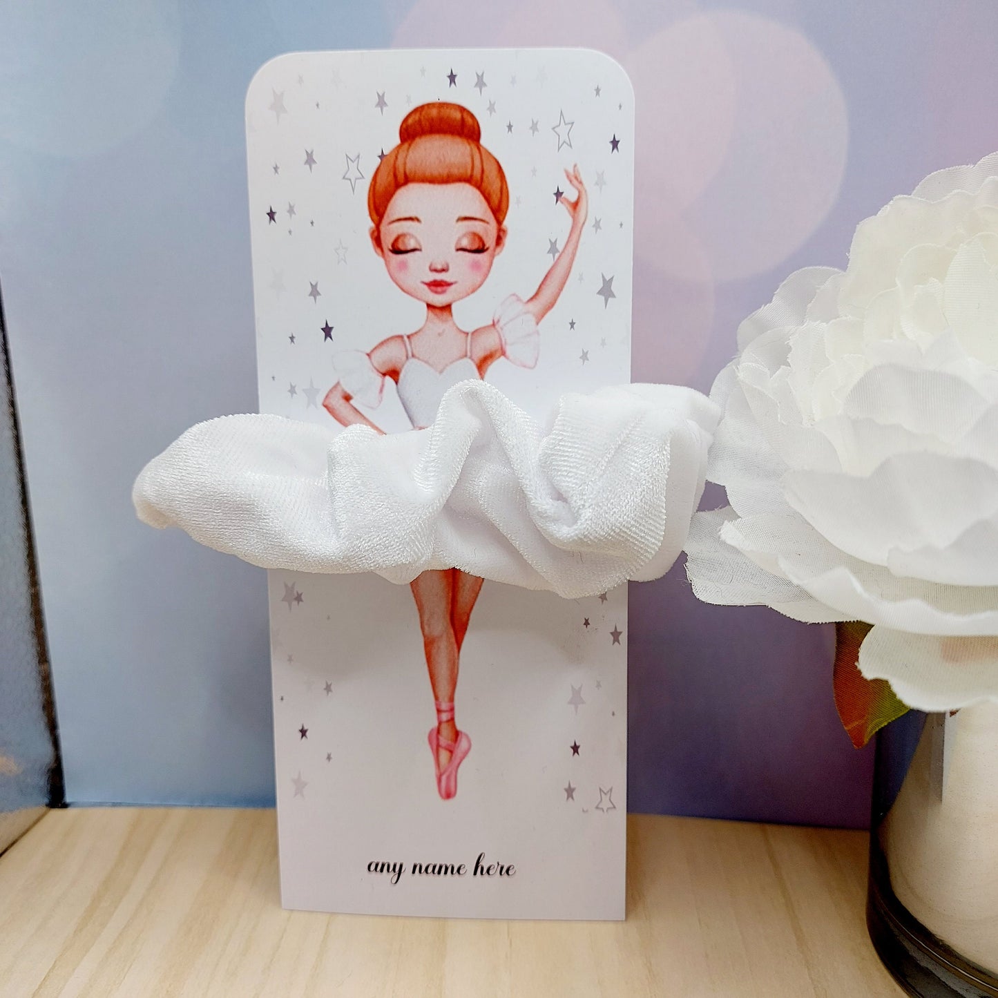 Ballerina scrunchie birthday favour party bag filler
