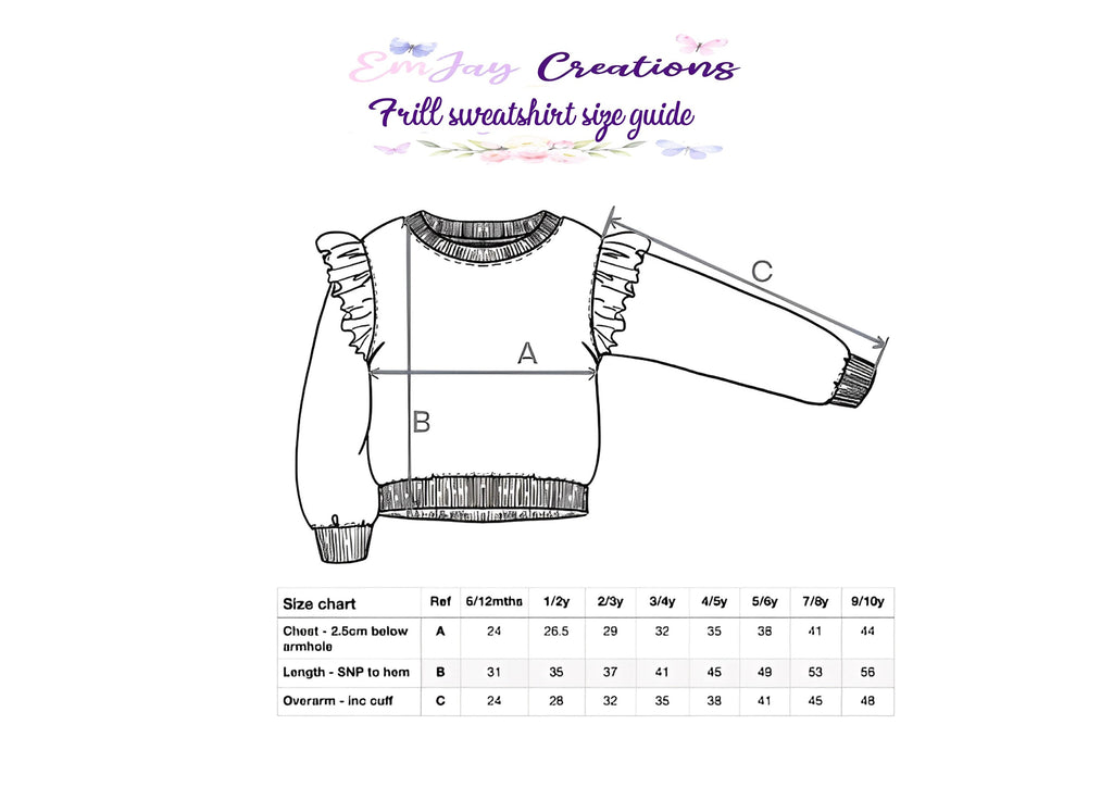 Girls/toddlers swan sweatshirt, frill sweatshirt, birthday top