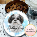Personalised Shih Tzu Treat Tin: Watercolor Dog Gift