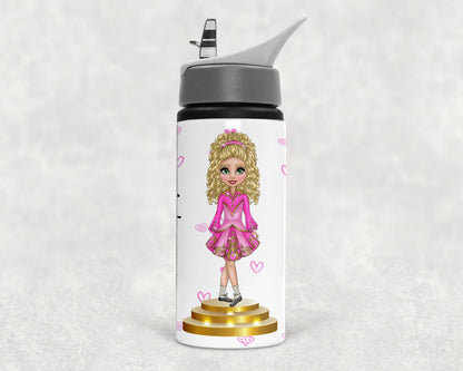 Personalised Irish Dance Water Bottle, Irish Dance gift, feis gift, birthday present for Irish dancer