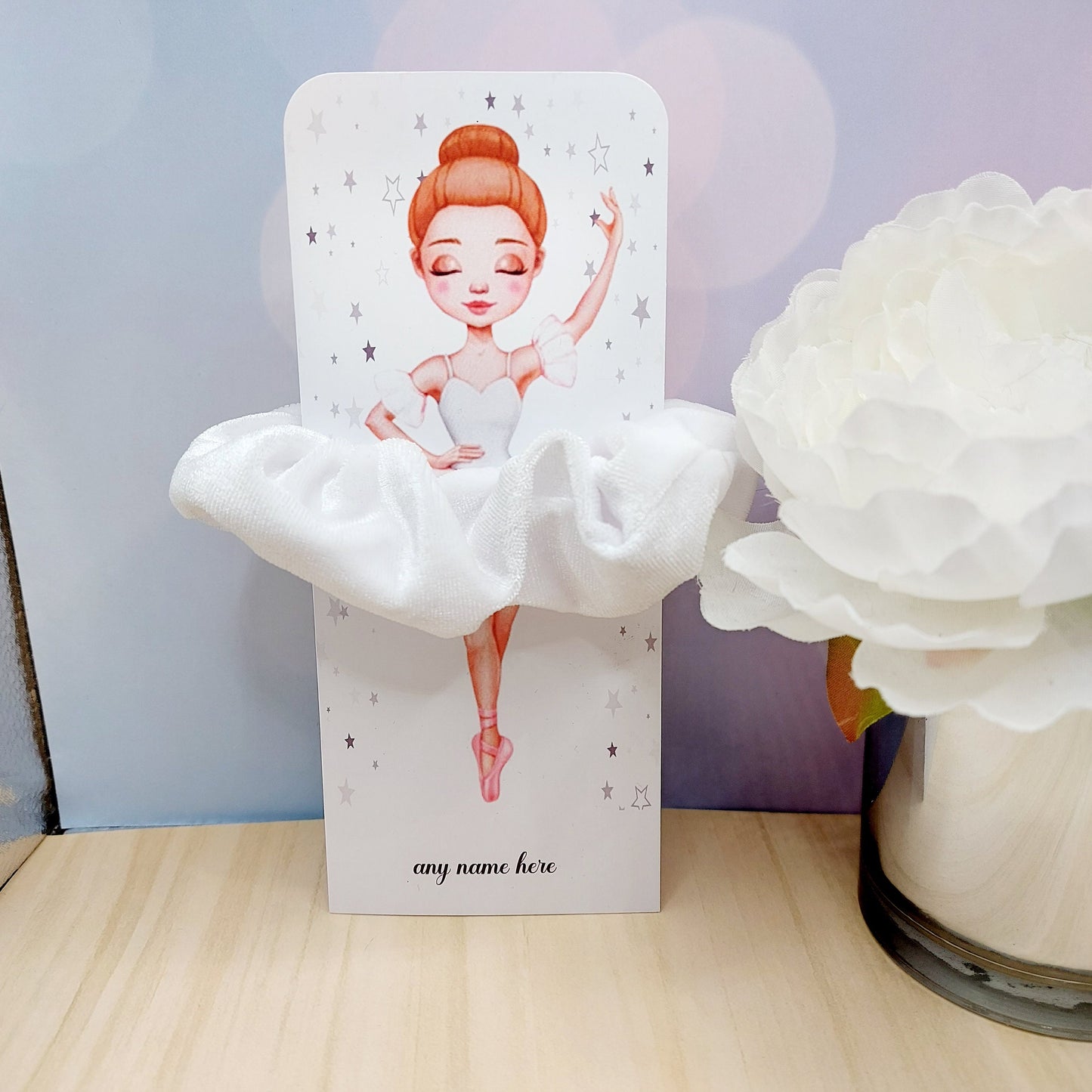 Ballerina scrunchie birthday favour party bag filler