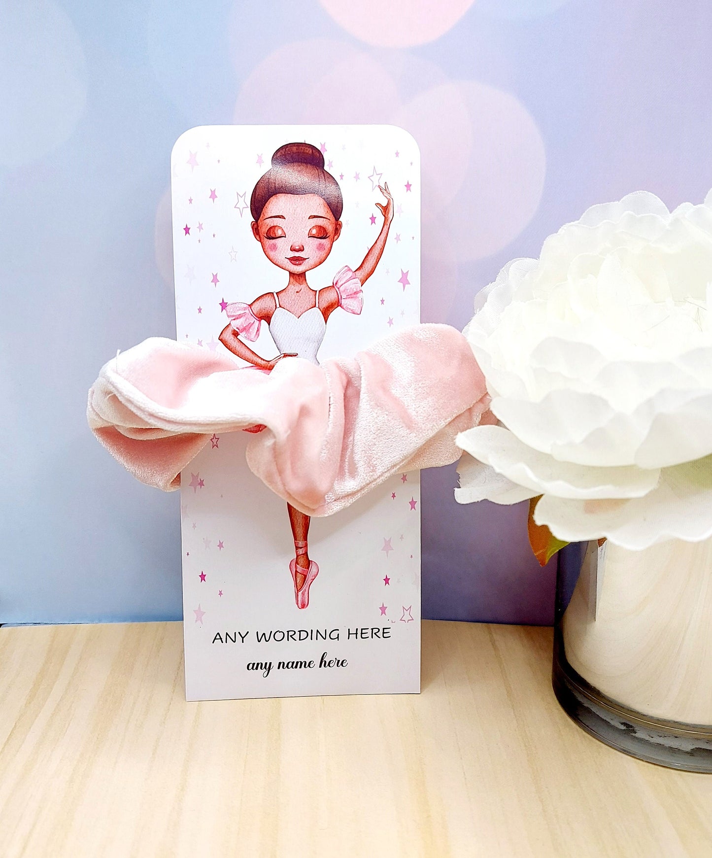 Ballerina scrunchie birthday favour party bag filler