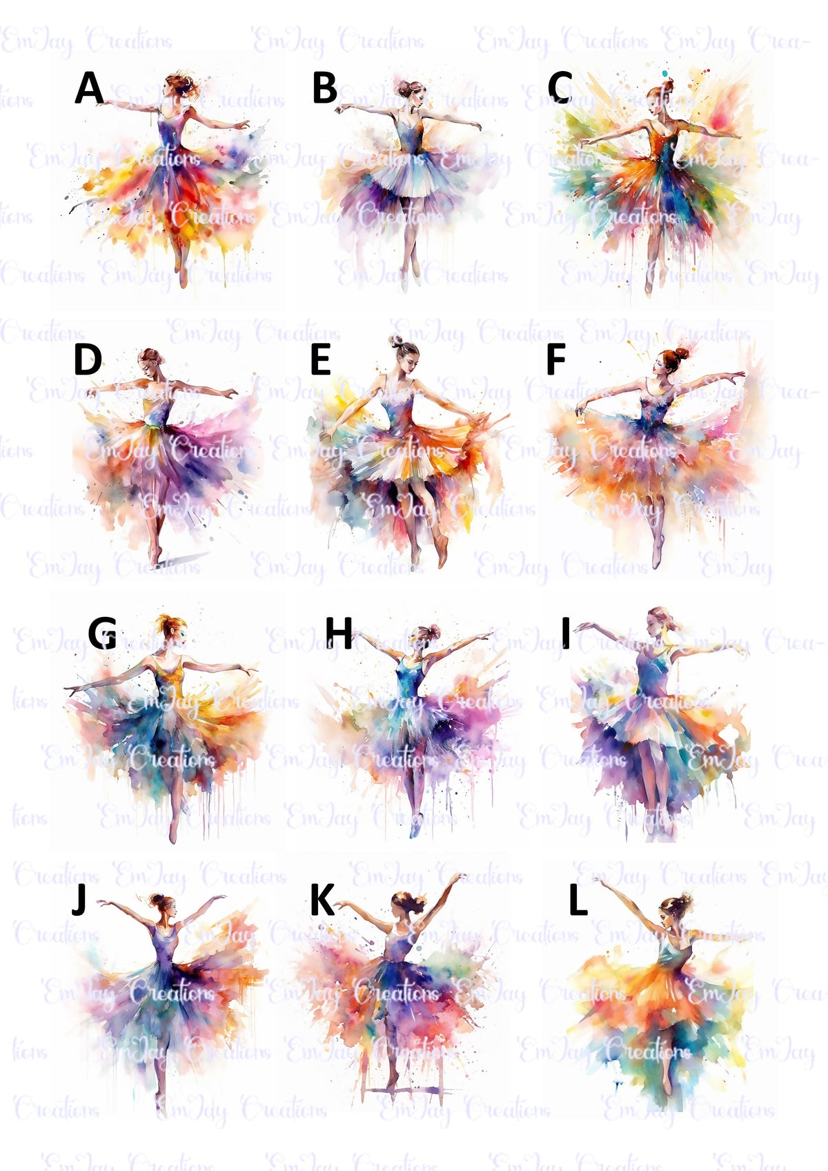 personalised Ballerina Notebook: Watercolor Dance Journal, A5