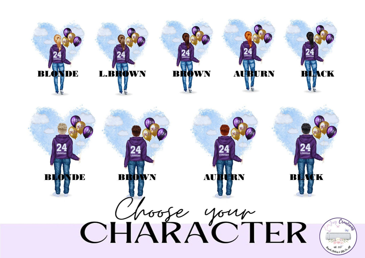 Personalised purple 2025 School Leaver's scrapbook