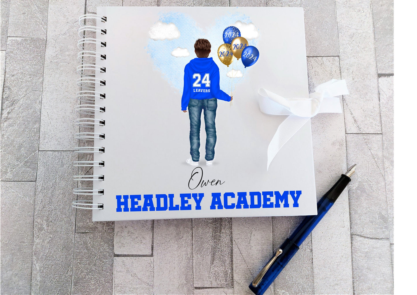 personalised School Leavers Scrapbook: Autograph Keepsake Gift