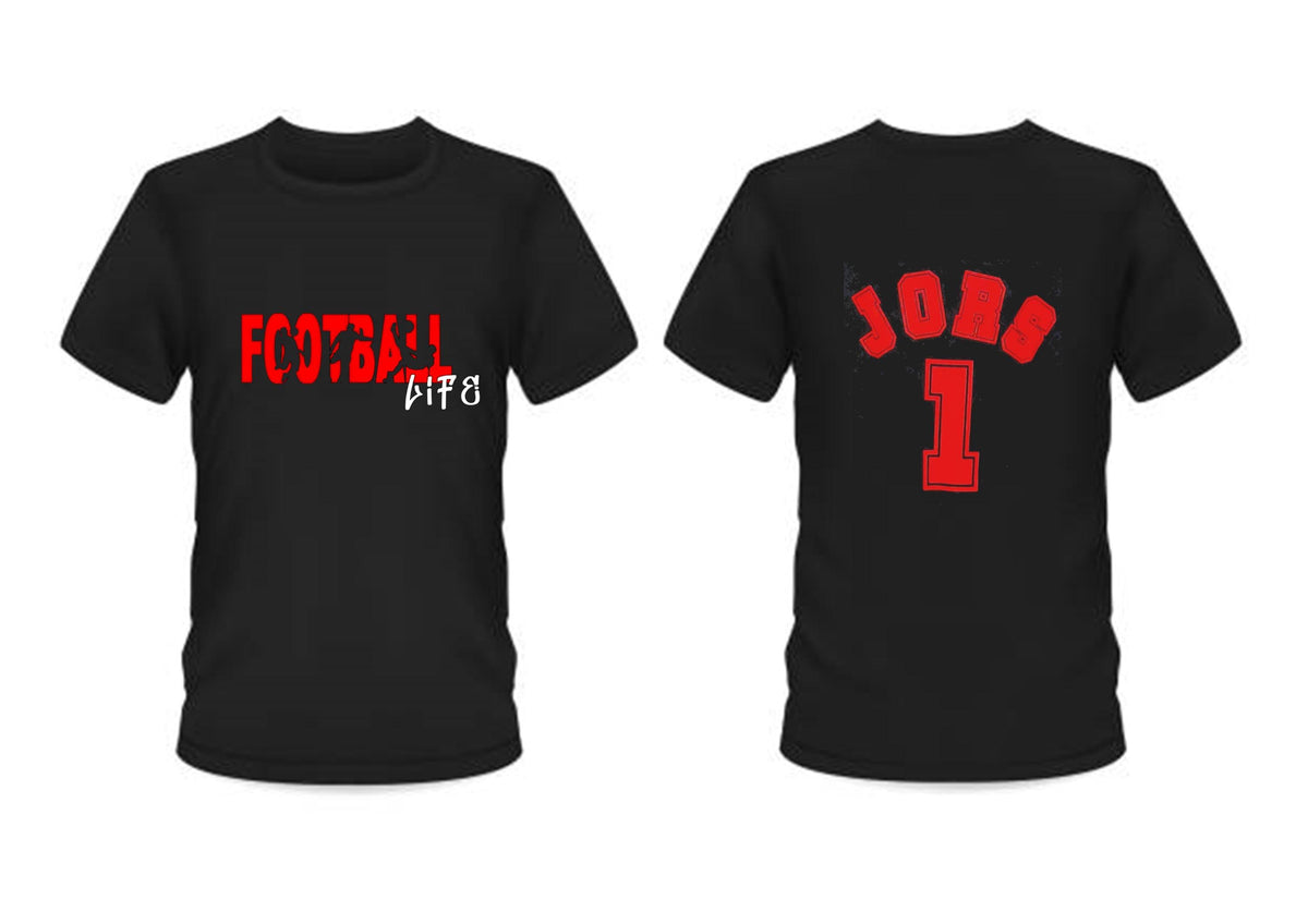 personalised Football Life T-Shirt: Trendy Graphic Tee