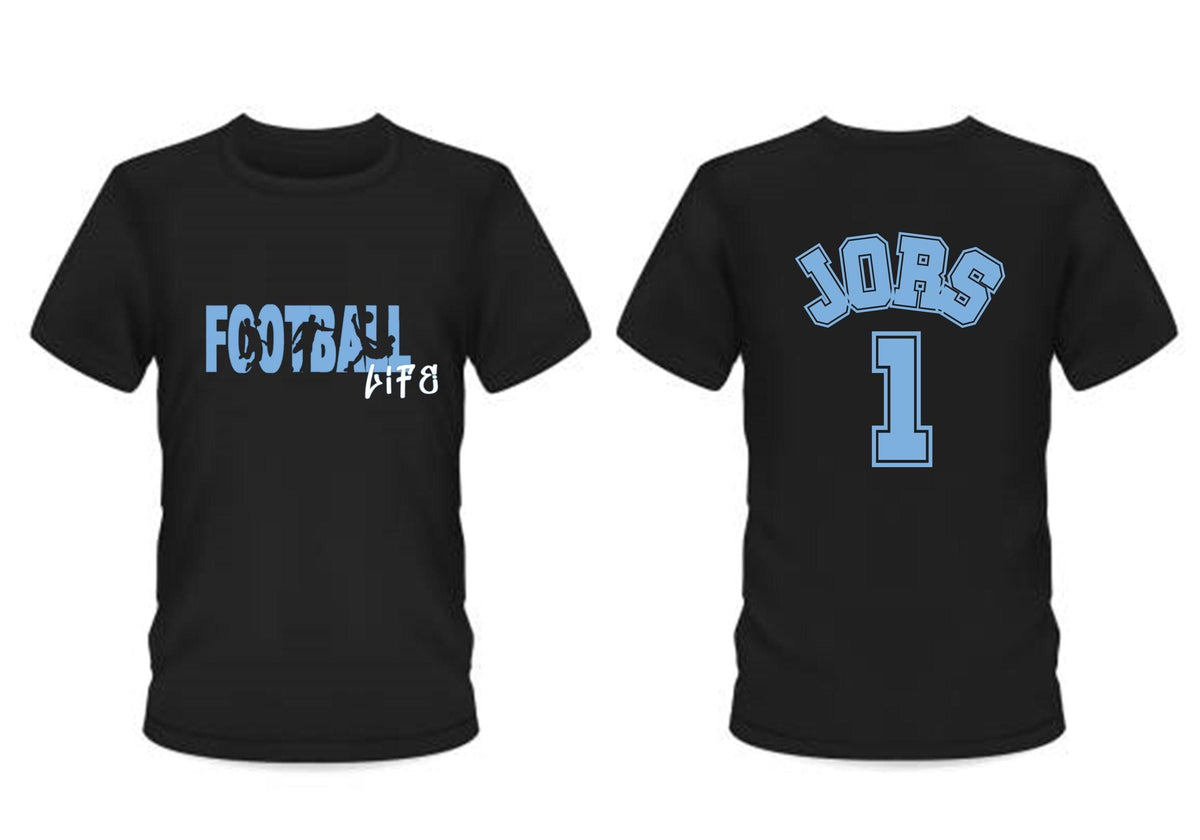 personalised Football Life T-Shirt: Trendy Graphic Tee