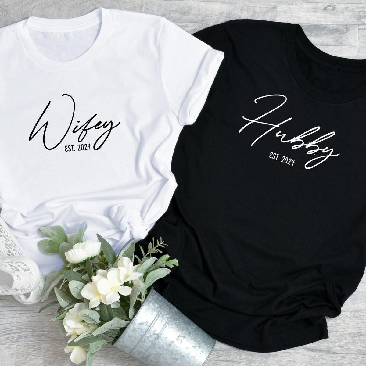 Personalised hubby t-shirt, New groom top, Husband T-Shirt, Personalised honeymoon t-shirt, Personalised Wedding Gifts, Mr & Mrs T-Shirts