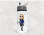 personalised School Water Bottle: Rainbow Design, Back to School Gift