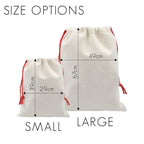 personalised Pink Nutcracker Christmas Sack: Linen Gift Bag